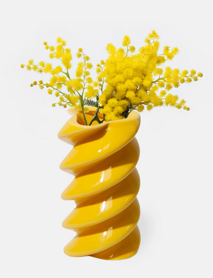 Vaso in ceramica a forma di pasta Fusilli Dolce Vita Collection