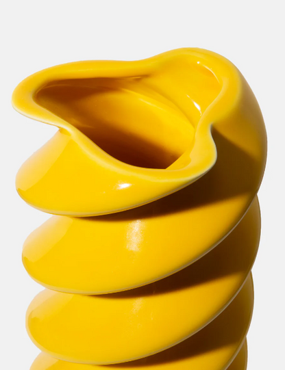 Vaso in ceramica a forma di pasta Fusilli Dolce Vita Collection