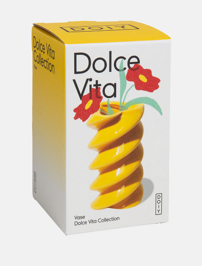 Vaso in ceramica a forma di pasta Fusilli Dolce Vita Collection
