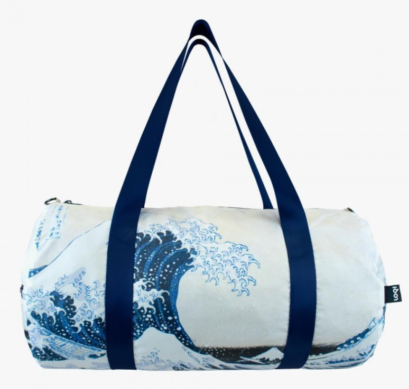 Borsa da viaggio grande con tracolla KATSUSHIKA HOKUSAI The Great Wave - Loqi®