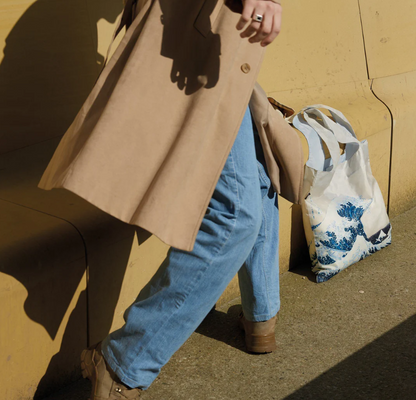 KATSUSHIKA HOKUSAI The Great Wave Recycled Bag - Loqi®