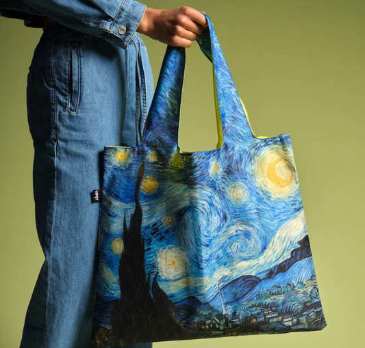 VAN GOGH Starry Night Neon Recycled Bag - Loqi®