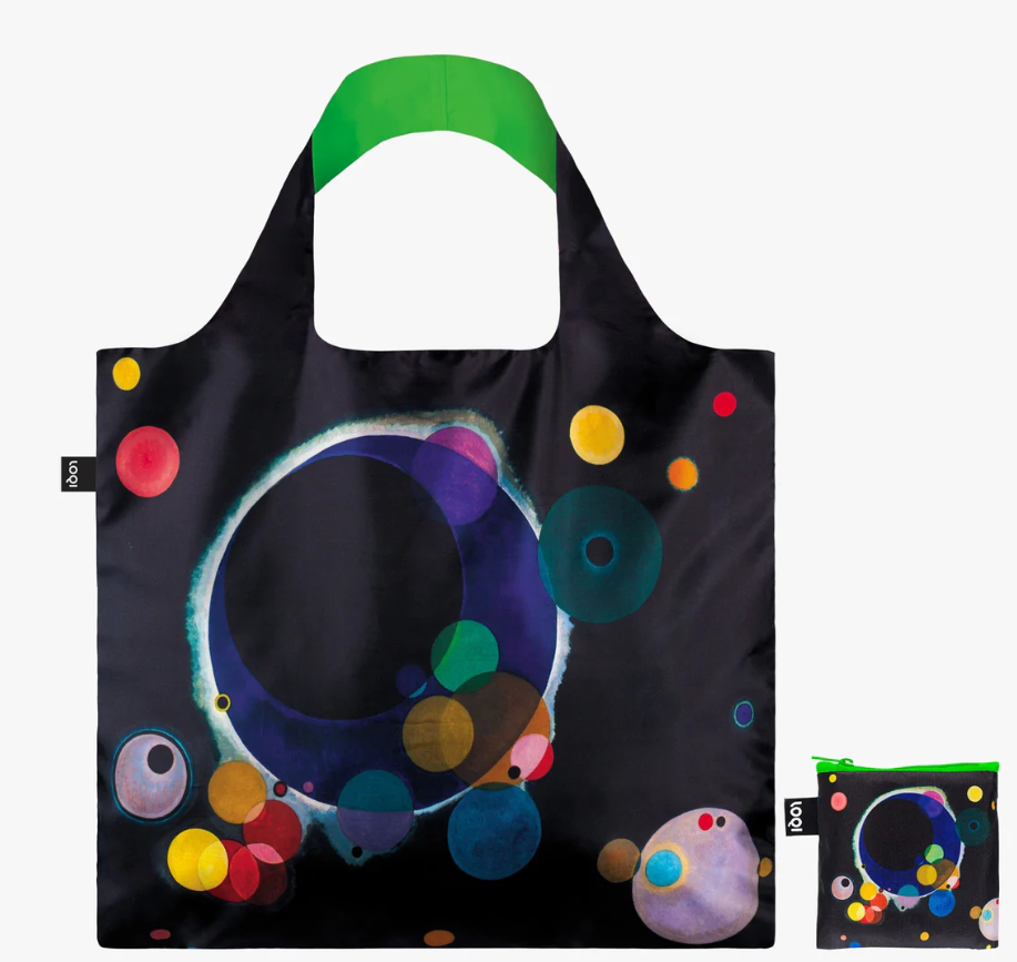 WASSILY KANDINSKY Several Circles Neon Recycled Bag - Loqi®