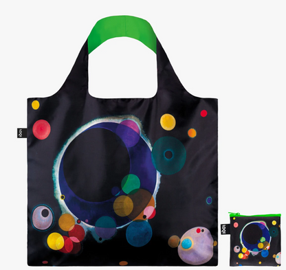 WASSILY KANDINSKY Several Circles Neon Recycled Bag - Loqi®