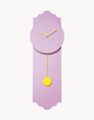 Orologio a pendolo moderno 24x70cm  Rosa/Giallo Chic Mic