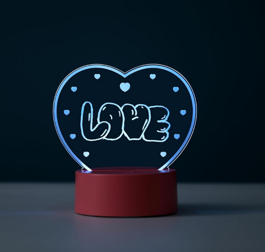 Lampada a lavagna scrivibile e cancellabile DIY FOLLOW YOUR HEART