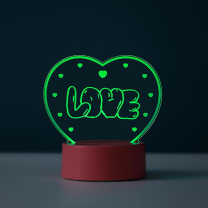 Lampada a lavagna scrivibile e cancellabile DIY FOLLOW YOUR HEART