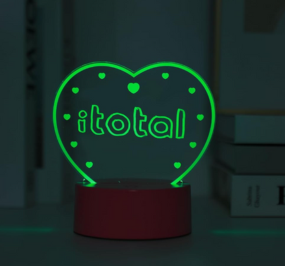 Lampada a lavagna scrivibile e cancellabile DIY FOLLOW YOUR HEART