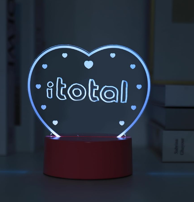 Lampada a lavagna scrivibile e cancellabile DIY FOLLOW YOUR HEART