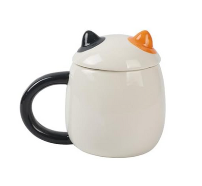 Tazza con cucchiaino a forma di lingua ORANGE CAT 400ml