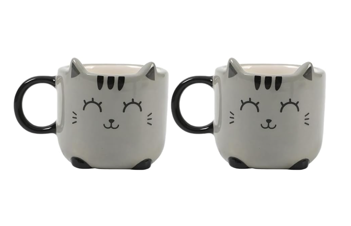 Tazzina da Espresso GREY CAT set 2 pz