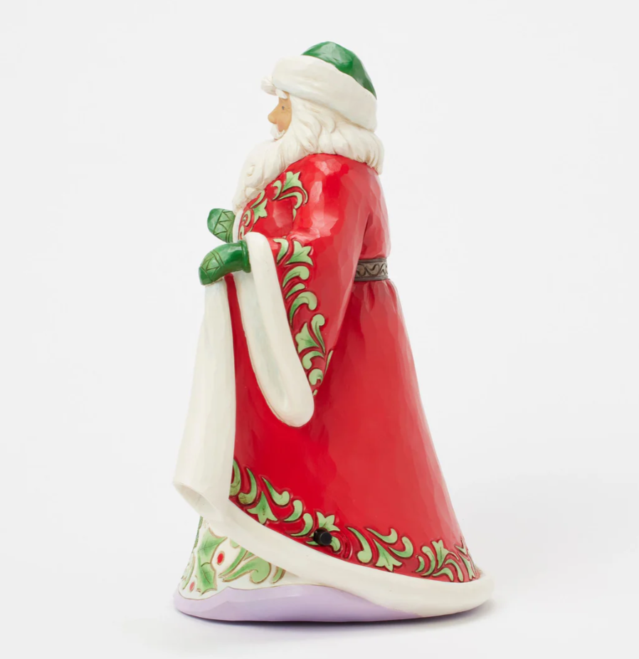 Statuetta di Babbo Natale Scena Musicale Invernale - Jim Shore