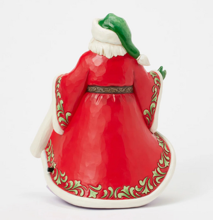 Statuetta di Babbo Natale Scena Musicale Invernale - Jim Shore