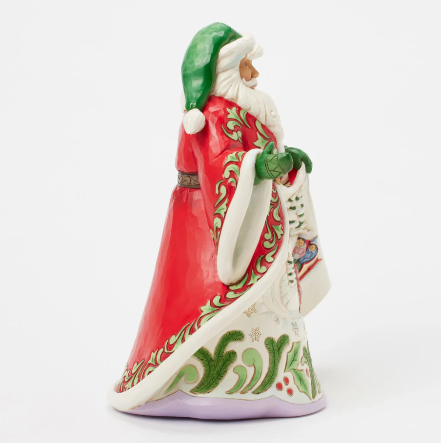 Statuetta di Babbo Natale Scena Musicale Invernale - Jim Shore