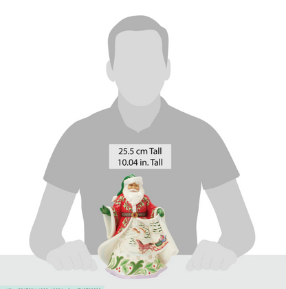 Statuetta di Babbo Natale Scena Musicale Invernale - Jim Shore