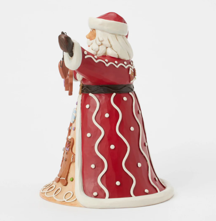 Statuetta Babbo Natale Ghirlanda Pan di Zenzero  - Jim Shore