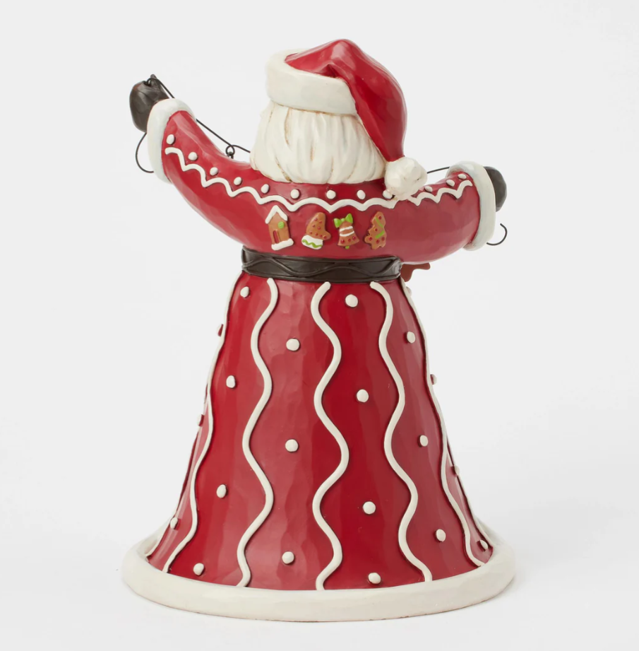 Statuetta Babbo Natale Ghirlanda Pan di Zenzero  - Jim Shore