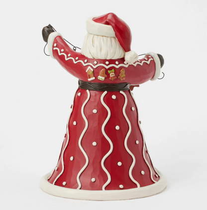 Statuetta Babbo Natale Ghirlanda Pan di Zenzero  - Jim Shore