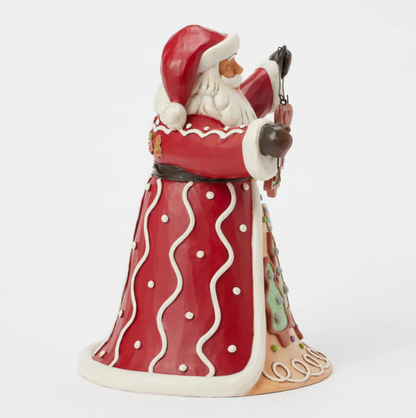 Statuetta Babbo Natale Ghirlanda Pan di Zenzero  - Jim Shore