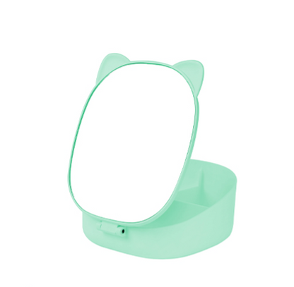 Specchi da trucco e porta gioie Verde pastello