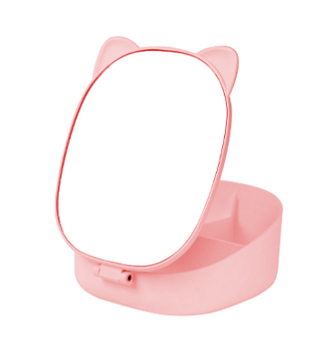 Specchi da trucco e porta gioie Rosa pastello