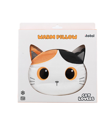 Cuscino riscaldabile/raffeddabile semi GATTO BIANCO