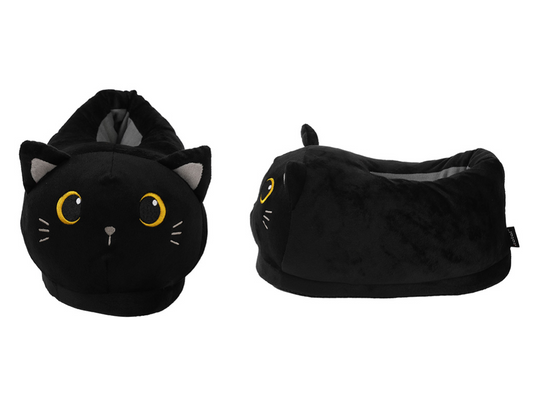 Pantofole Plush Gatto Nero 36/49 EU taglia unica