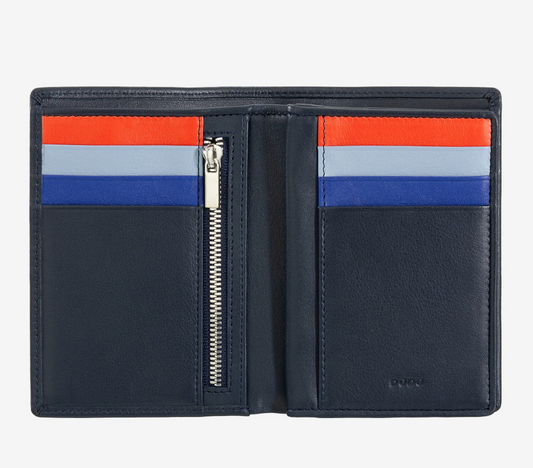 Portafoglio uomo RFID Colorful Navy - Tiberio - DùDù