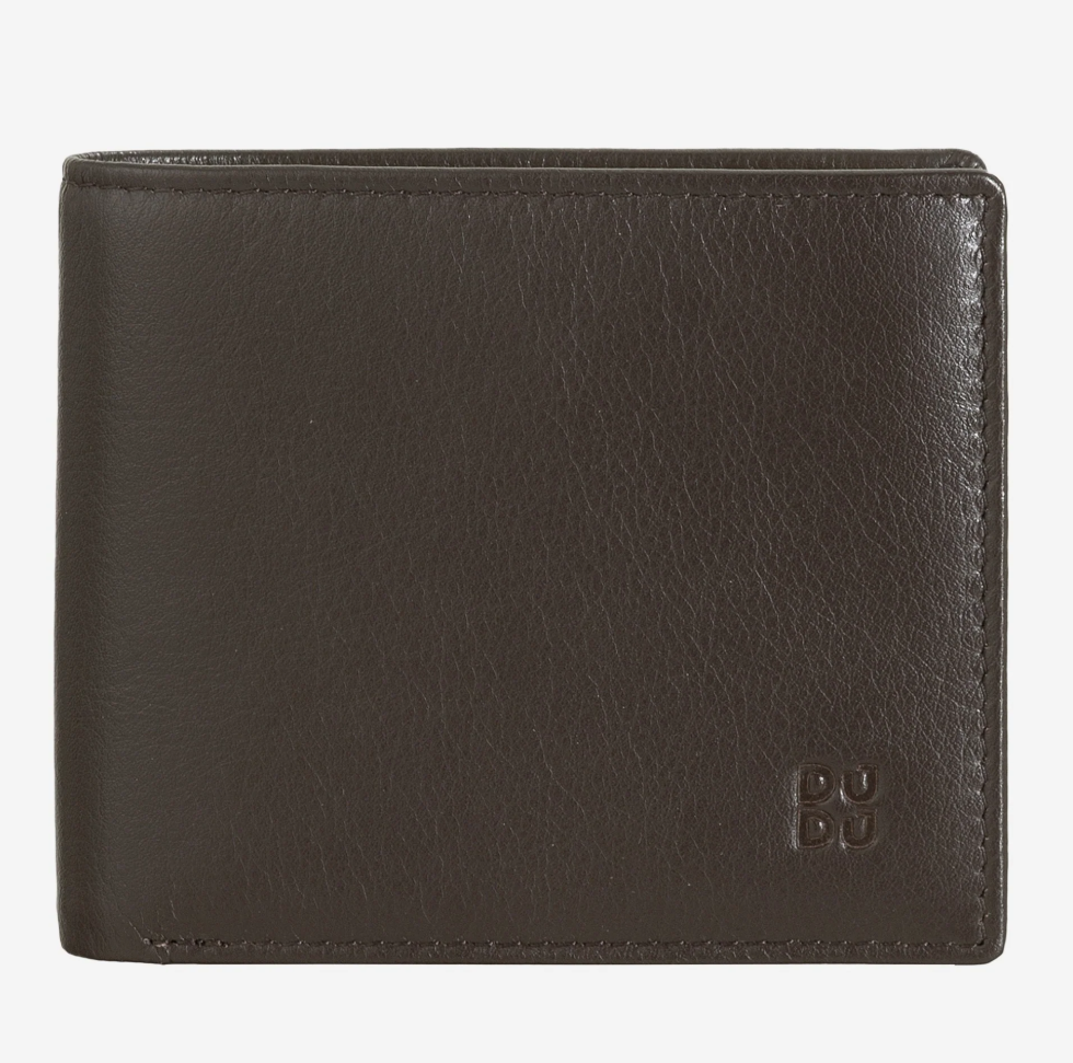 Portafoglio uomo piccolo RFID Colorful Coffee Brown - Tullio - DùDù
