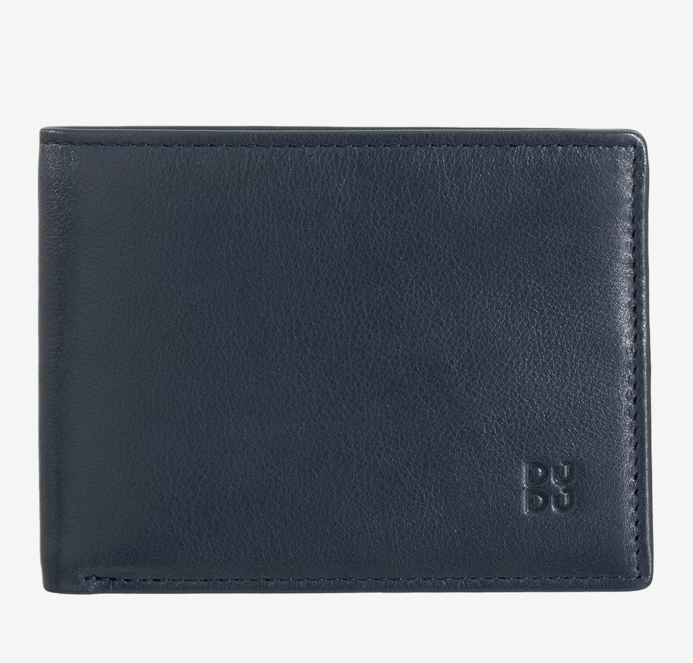 Portafoglio uomo porta carte RFID Colorfu Navy - Caprera - DùDù