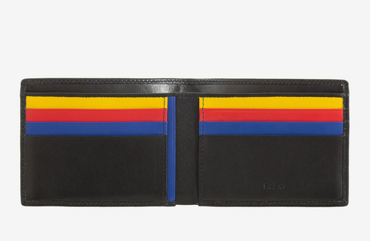 Portafoglio uomo porta carte RFID Colorfu Nero - Caprera - DùDù