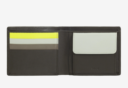 Portafoglio uomo in pelle RFID p/monete Colorful Coffee brown- Azzorre - DùDù