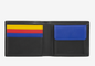 Portafoglio uomo in pelle RFID p/monete Colorful Nero - Azzorre - DùDù