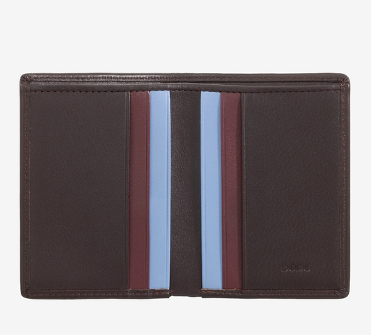 Portafoglio uomo slim piccolo in pelle RFID Burgundy- Rodi - DùDù
