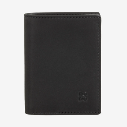 Portafoglio uomo slim piccolo in pelle RFID Nero - Rodi - DùDù