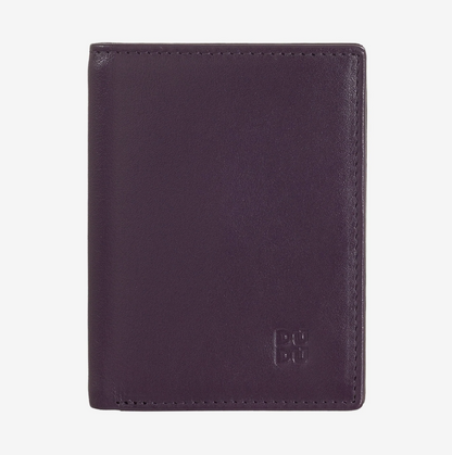 Portafoglio uomo slim piccolo in pelle RFID Purple - Rodi - DùDù