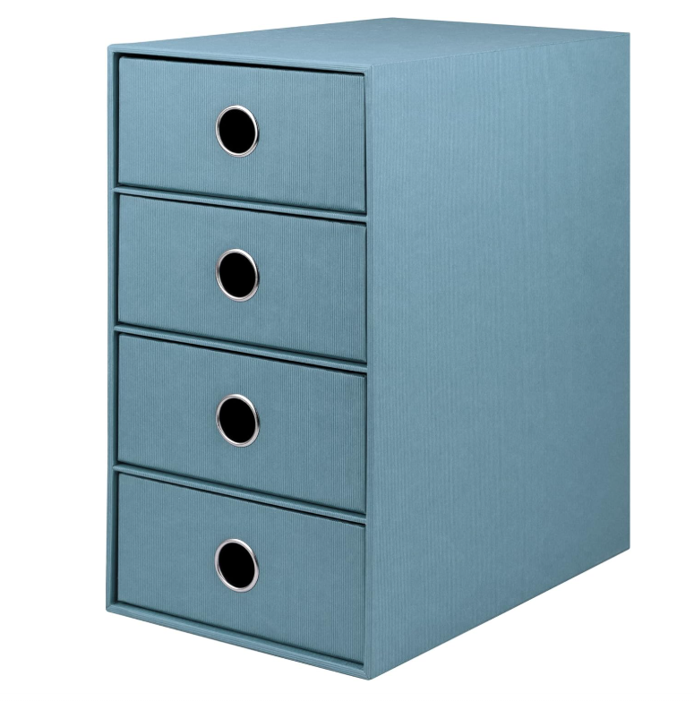 Box archivio 4 cassetti SOHO 175x310x250 Denim
