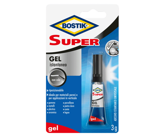 Colla istantanea universale - Ultra Rapdio Gel - 3 gr - trasparente - Bostik