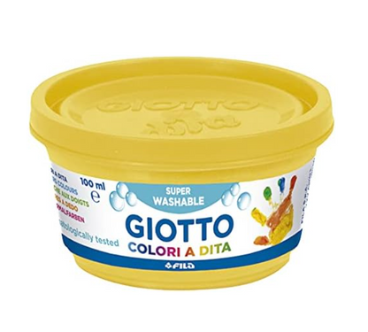 Giotto Tempere colori a dita 6 vasetti da 100 ml