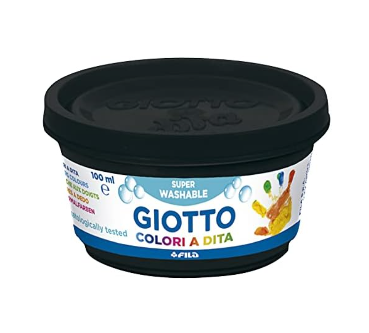 Giotto Tempere colori a dita 6 vasetti da 100 ml