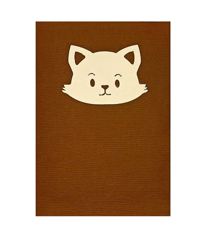 Biglietto Augurale Origami Gattini