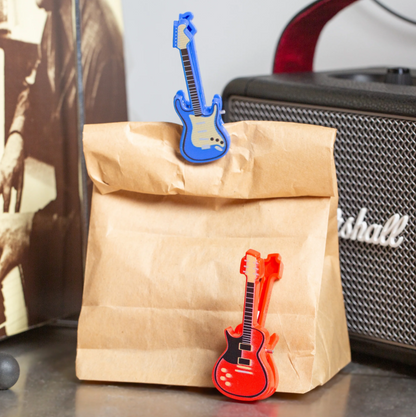 Set di 4 Clip chiudipacco Guitar