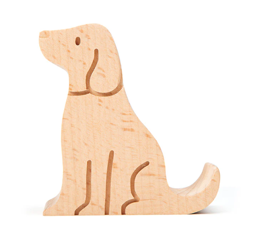 Supporto per cellulare in legno Cane