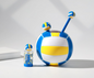 Portapenne 3D  VOLLEY