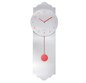 Orologio a pendolo moderno 24x70cm Bianco/Rosso Chic Mic